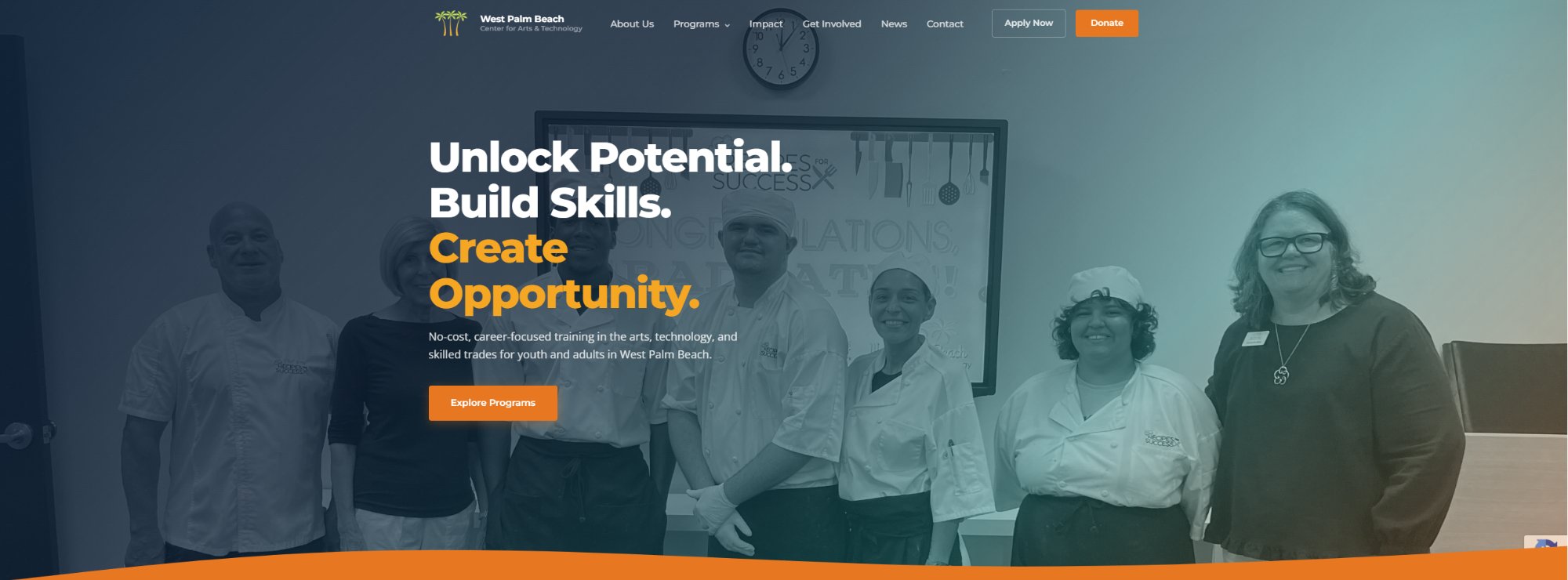 WPBCAT redesigned homepage